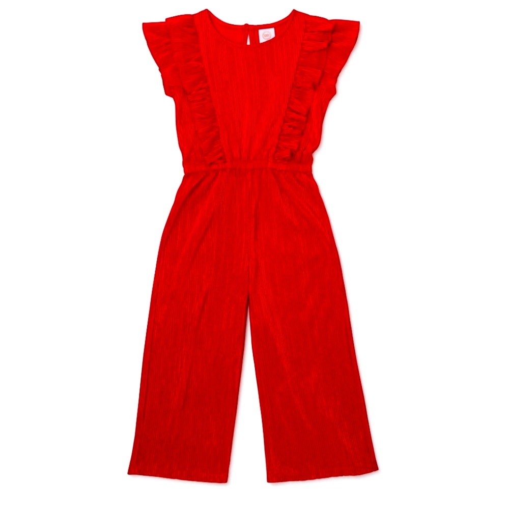 Red Metallic Jump Suit ❤